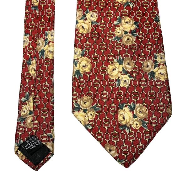GUCCI (Designed By Paolo Gucci ) Men's Vintage Silk Equestrian and Flora… - Picture 2 of 6